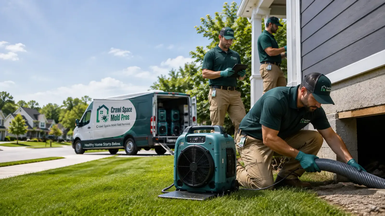 Crawl Space Mold Removal in Milton, VT